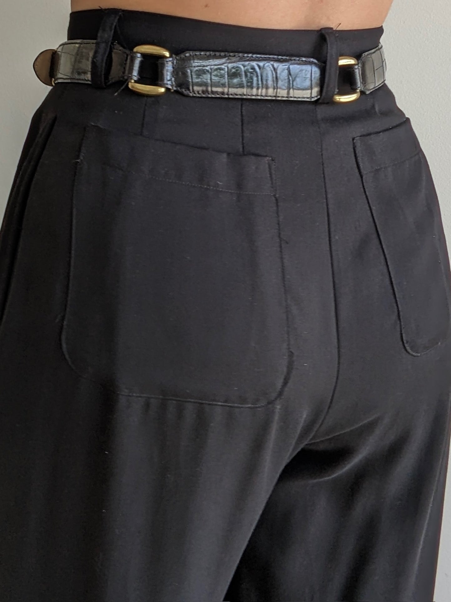 Vintage Segmented Italian Leather Belt