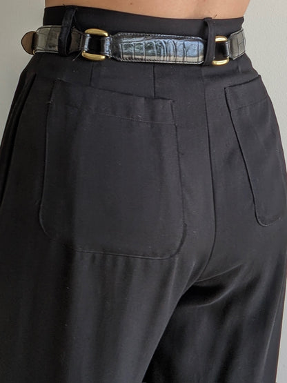 Vintage Segmented Italian Leather Belt