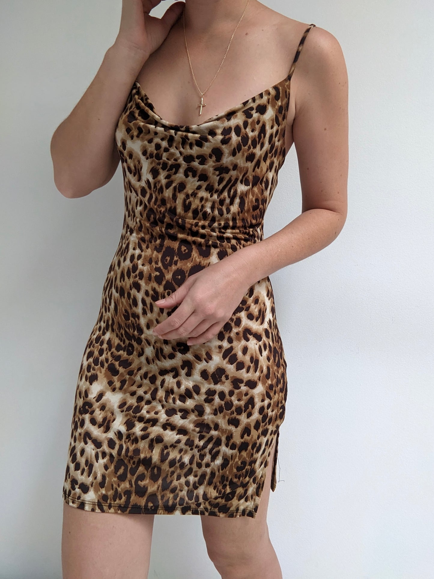 Cheetah Print Slip Dress