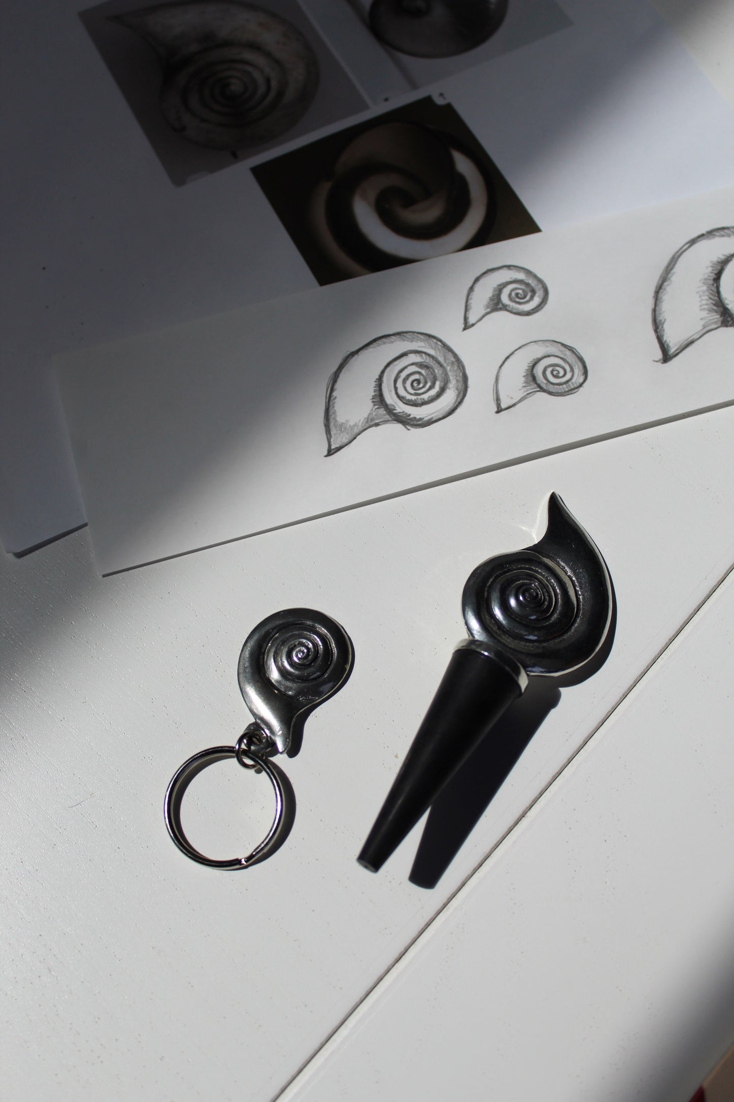 Nautilus Shell Key Fob