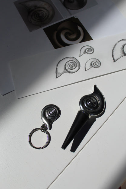 Nautilus Shell Key Fob