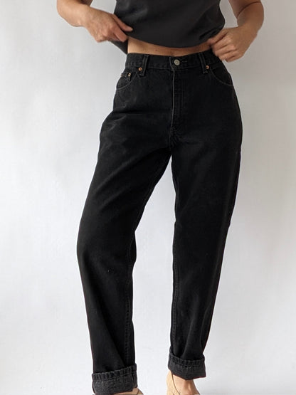 Vintage Levi's 550 Jet Black Denim