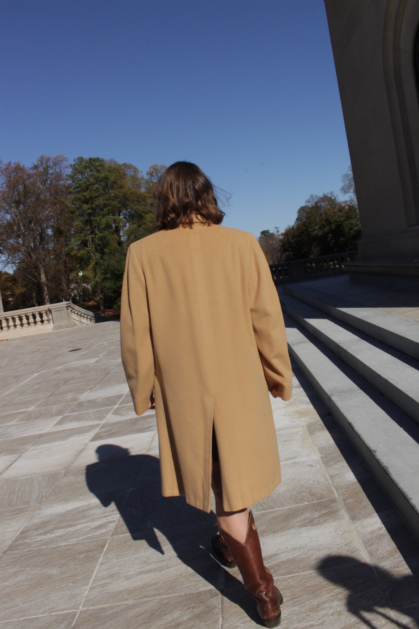 Lovely Vintage Butterscotch Pure Cashmere Coat