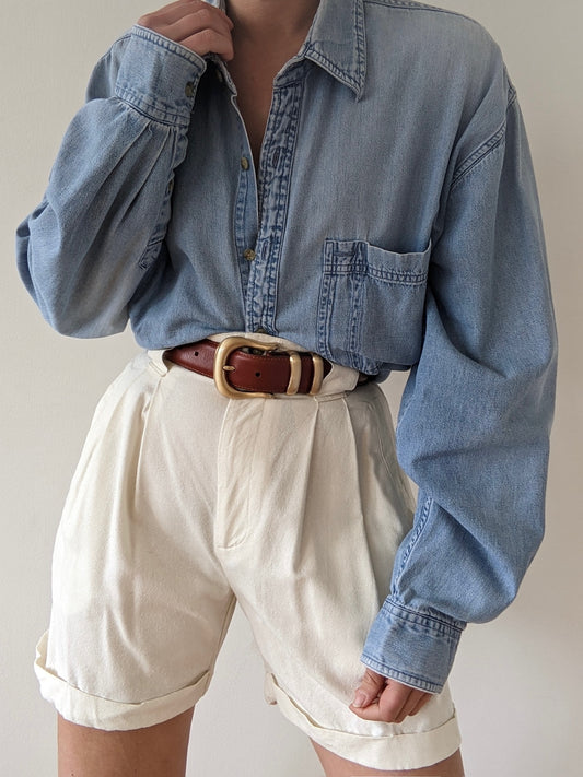 Vintage Faded Denim Shirt