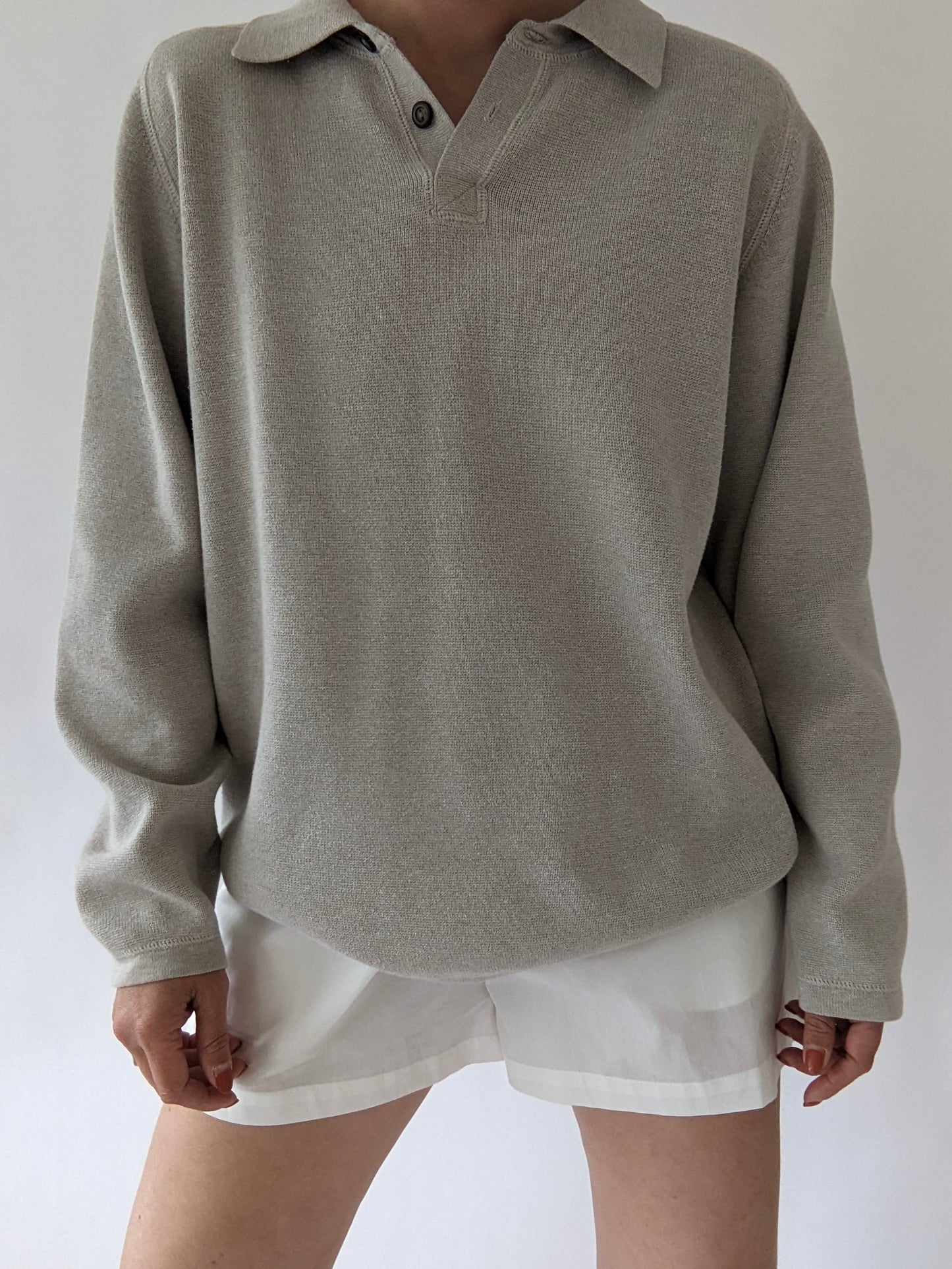 90s Oat Cotton Henley