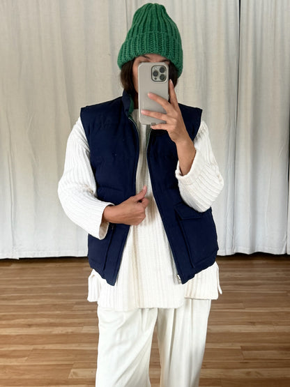 Vintage Reversible Down Puffer Vest