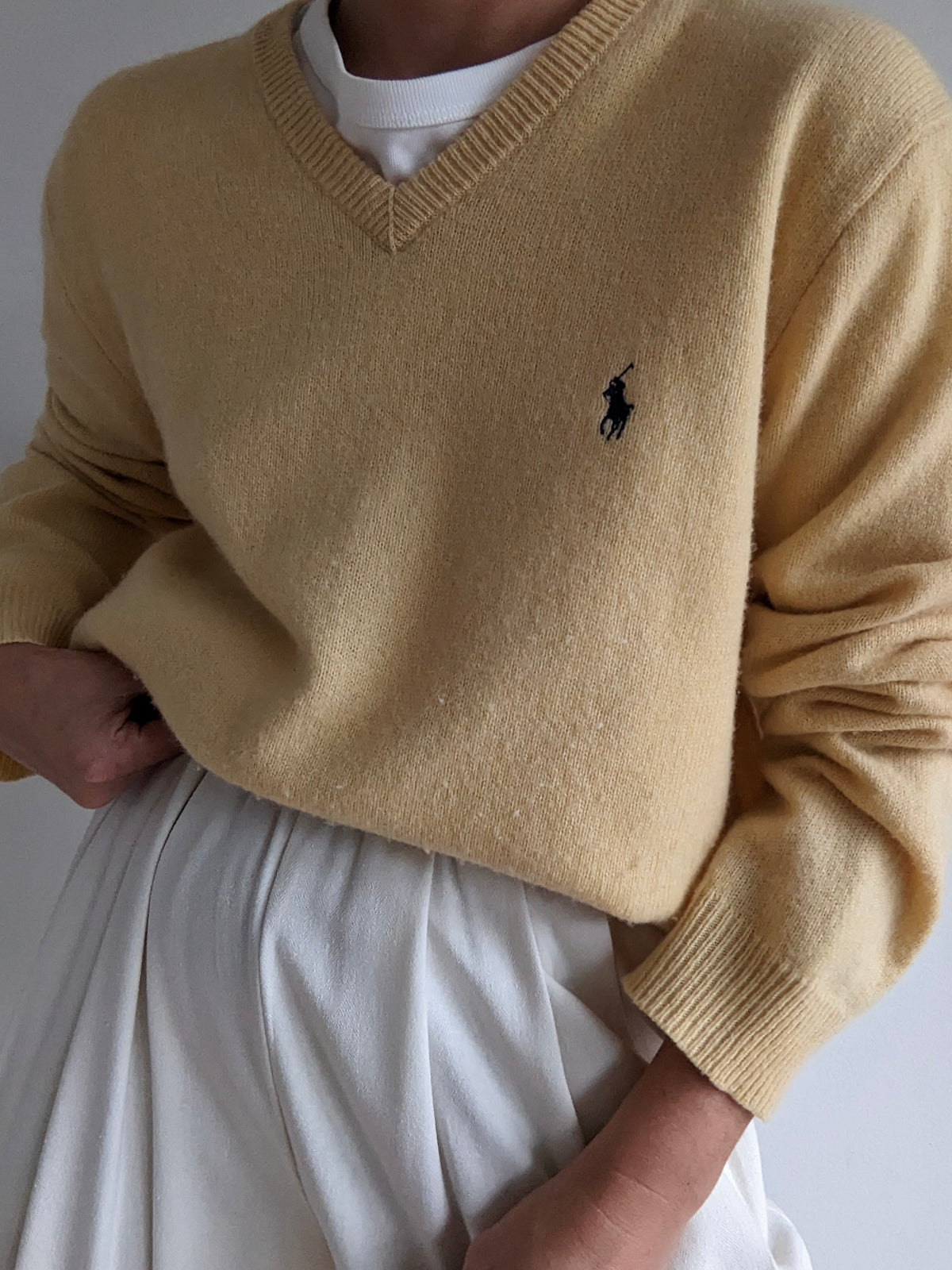 Vintage Ralph Lauren Lemon Lambswool Sweater