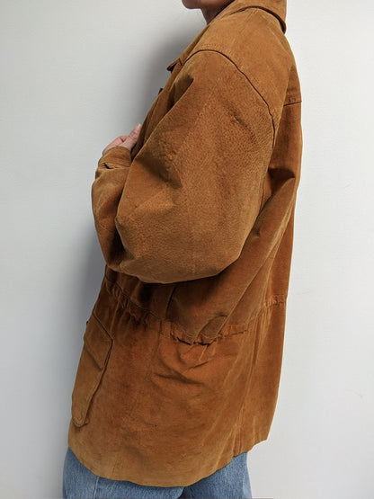 Vintage Clay Suede Chore Coat
