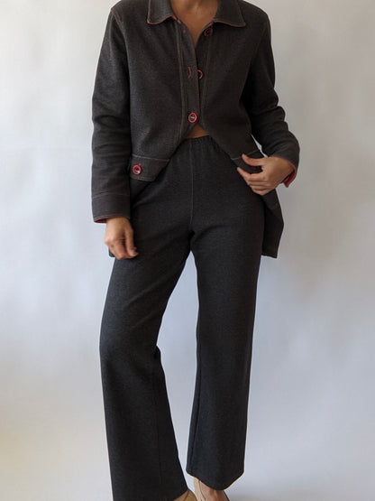 Vintage Charcoal Chore Coat & Pant Set