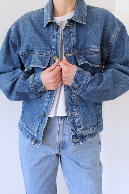 Vintage Cotton-Lined Denim Jacket