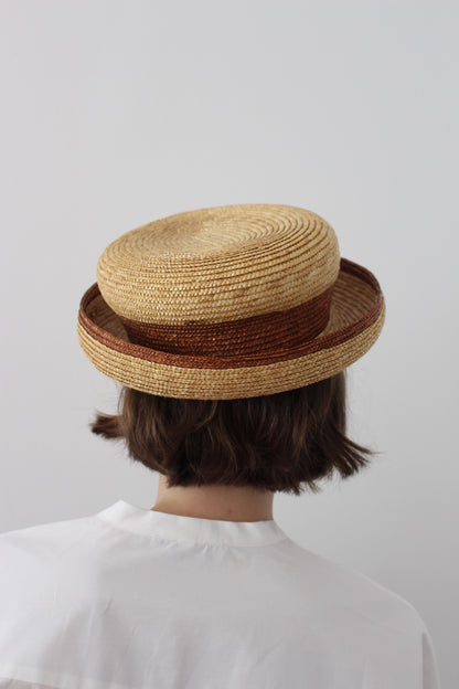 Favorite Vintage Structured Straw Hat