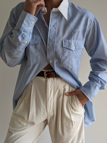 Vintage Sky Blue Shirt