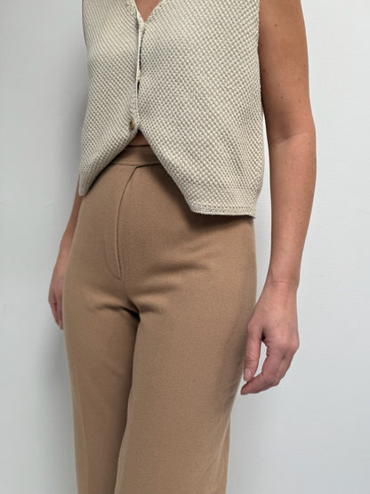 Vintage Butterscotch Wool Trousers
