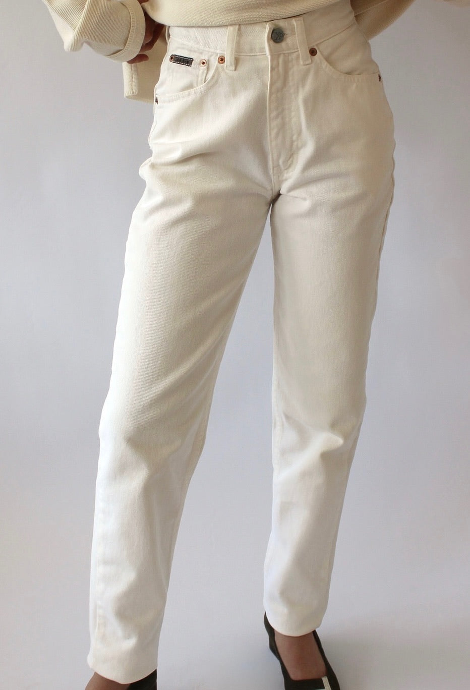 Vintage Calvin Klein White Denim