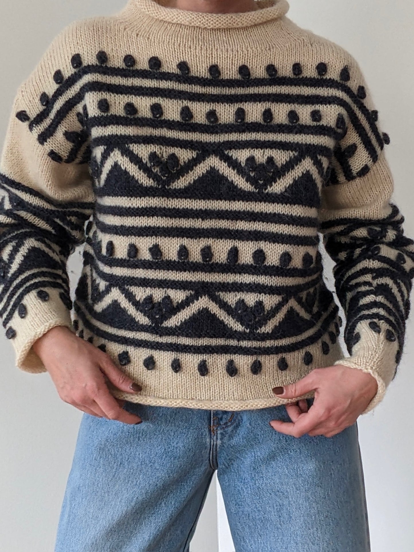 Absolute Favorite Vintage Patterned Wool Sweater