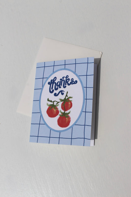 Tomato Thanks Card