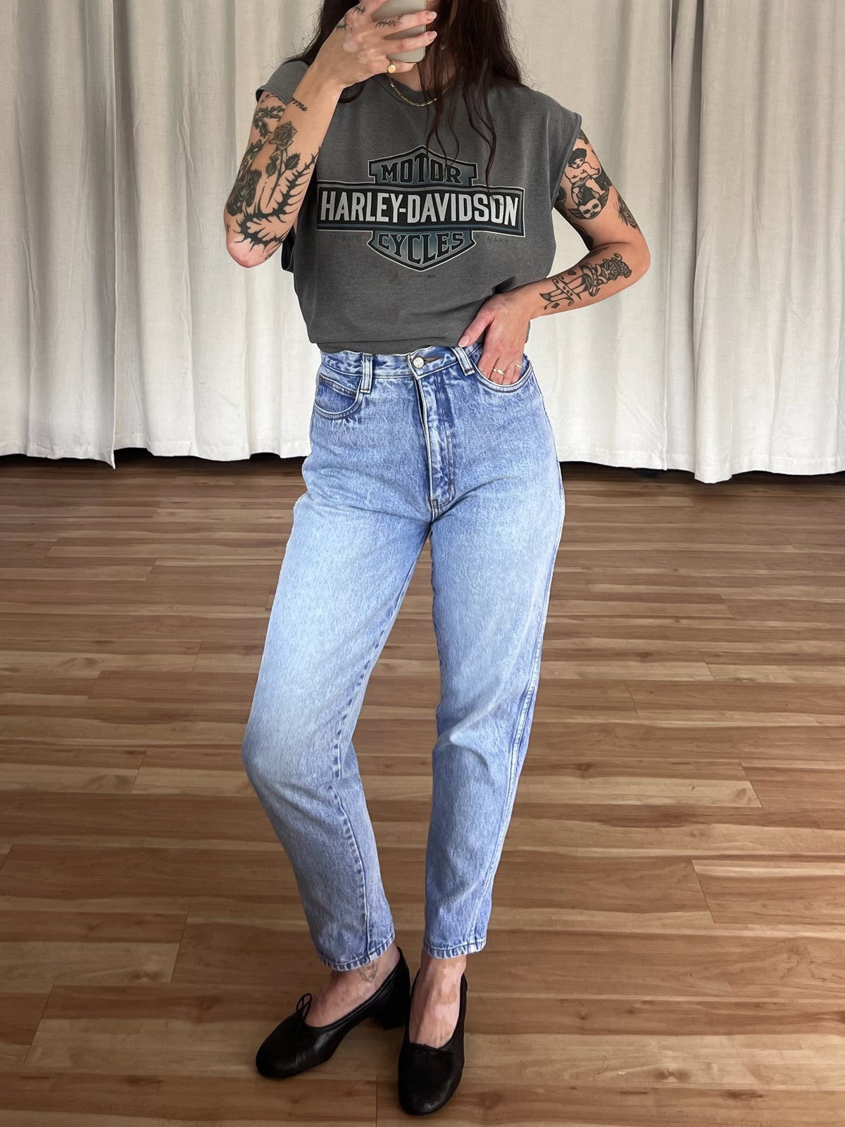 Vintage Harley Davidson Faded Muscle Tee