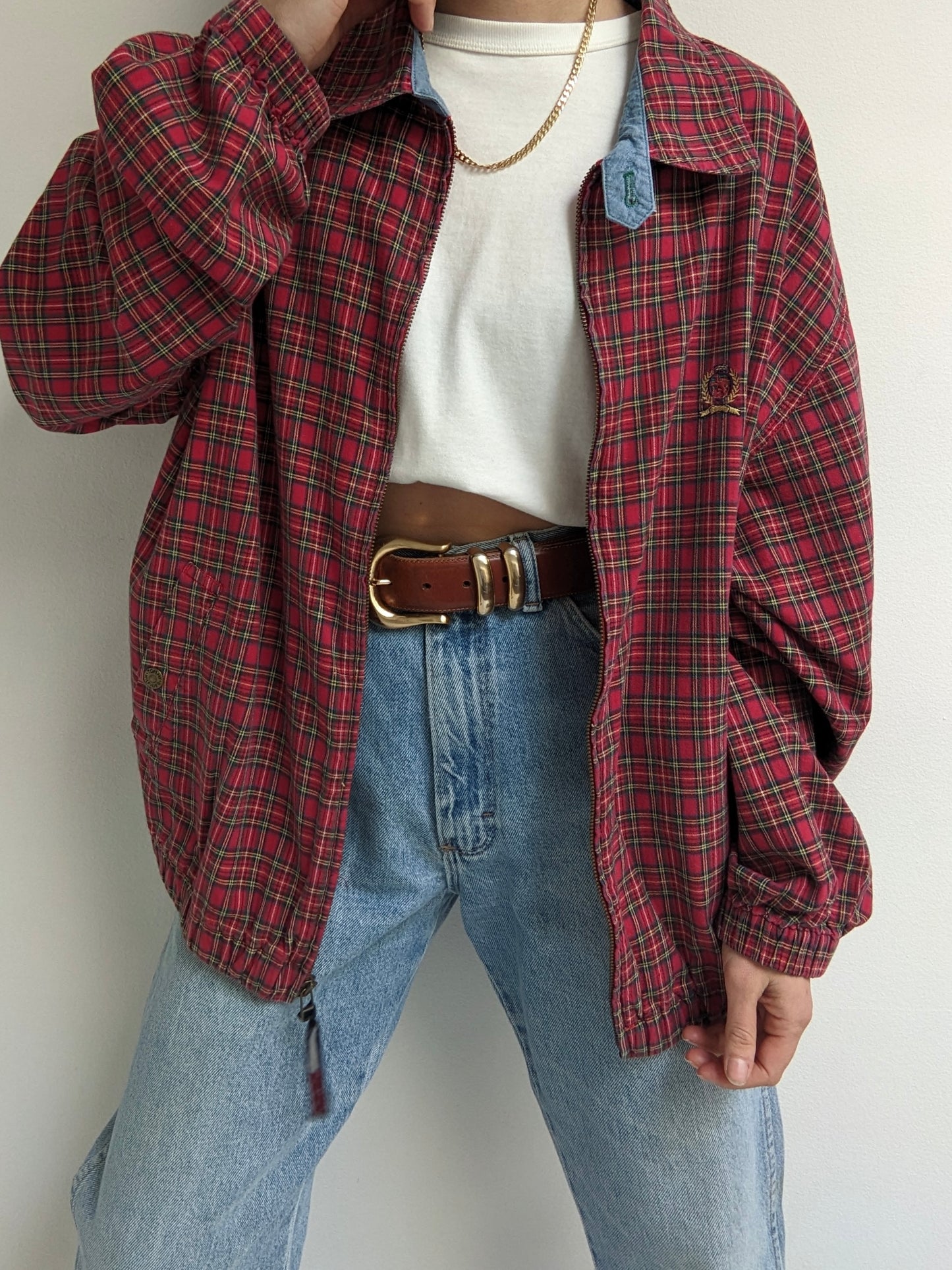 90s Tommy Hilfiger Plaid Day Jacket