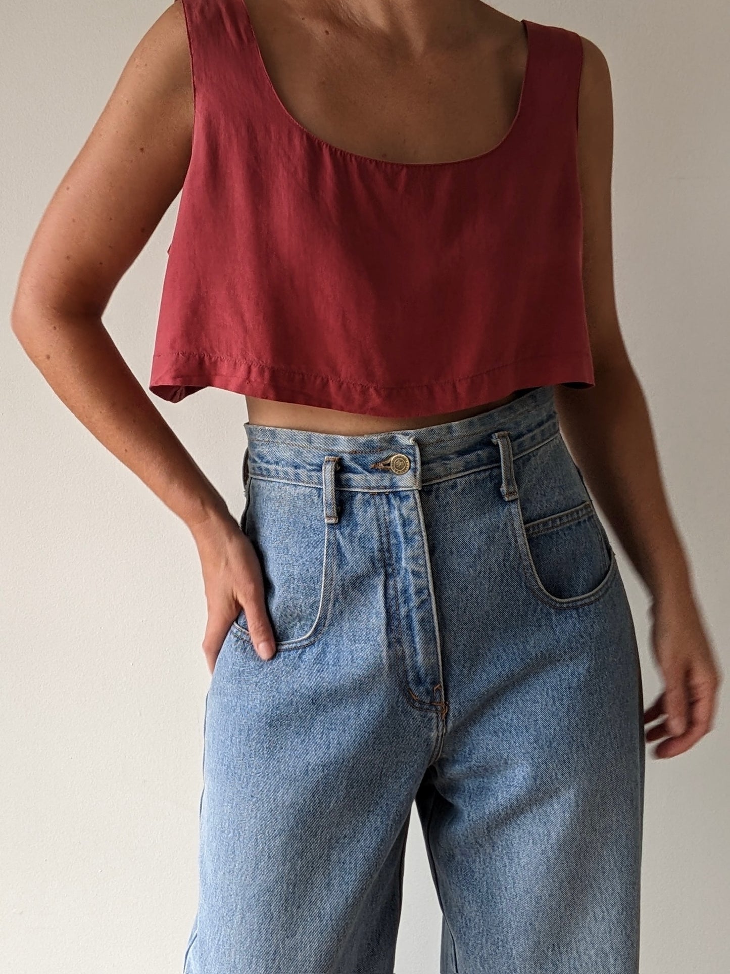Vintage Victoria's Secret Rose Silk Tank