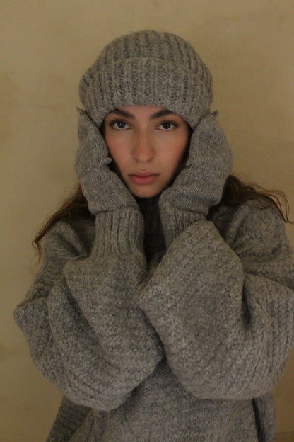 Frankie Knitted Suri Alpaca Hat