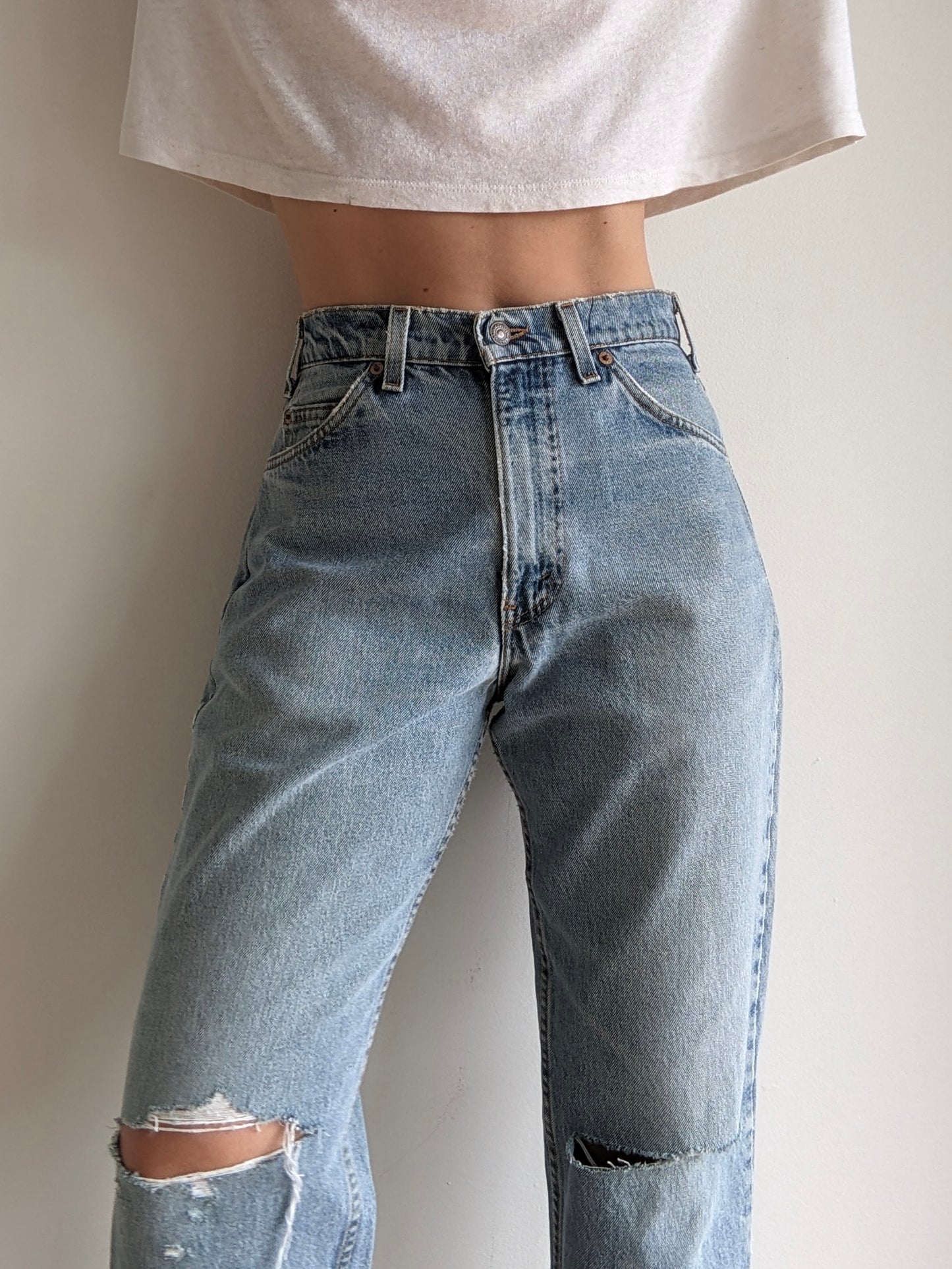 Vintage Levi's 550 Orange Tab Denim