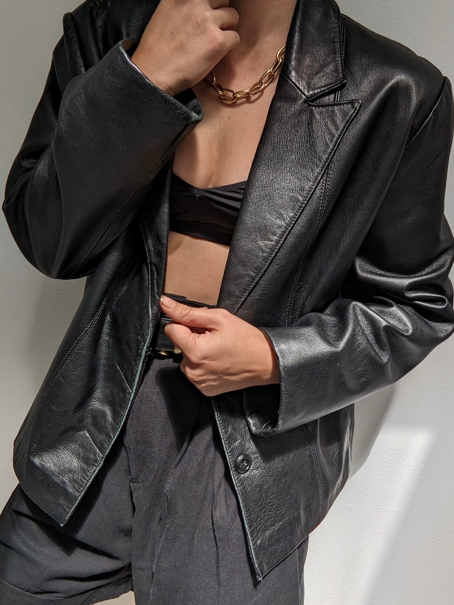 Favorite Vintage Black Leather Jacket