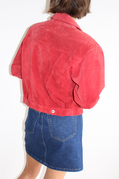 Vintage Cardinal Suede Jacket