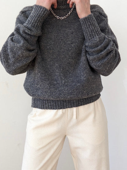 Vintage Graphite Wool Sweater