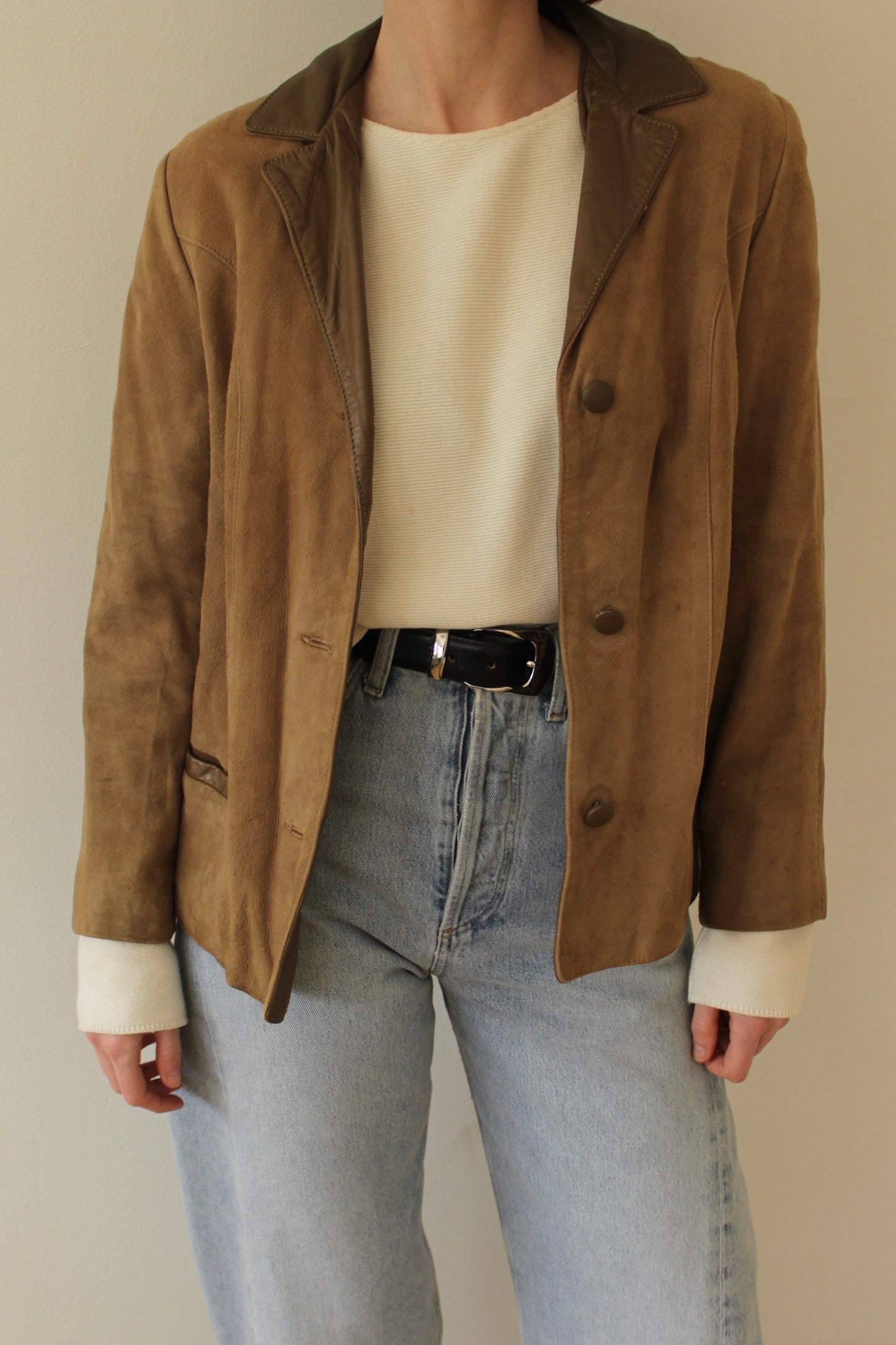 Favorite Vintage Two-Toned Suede Blazer