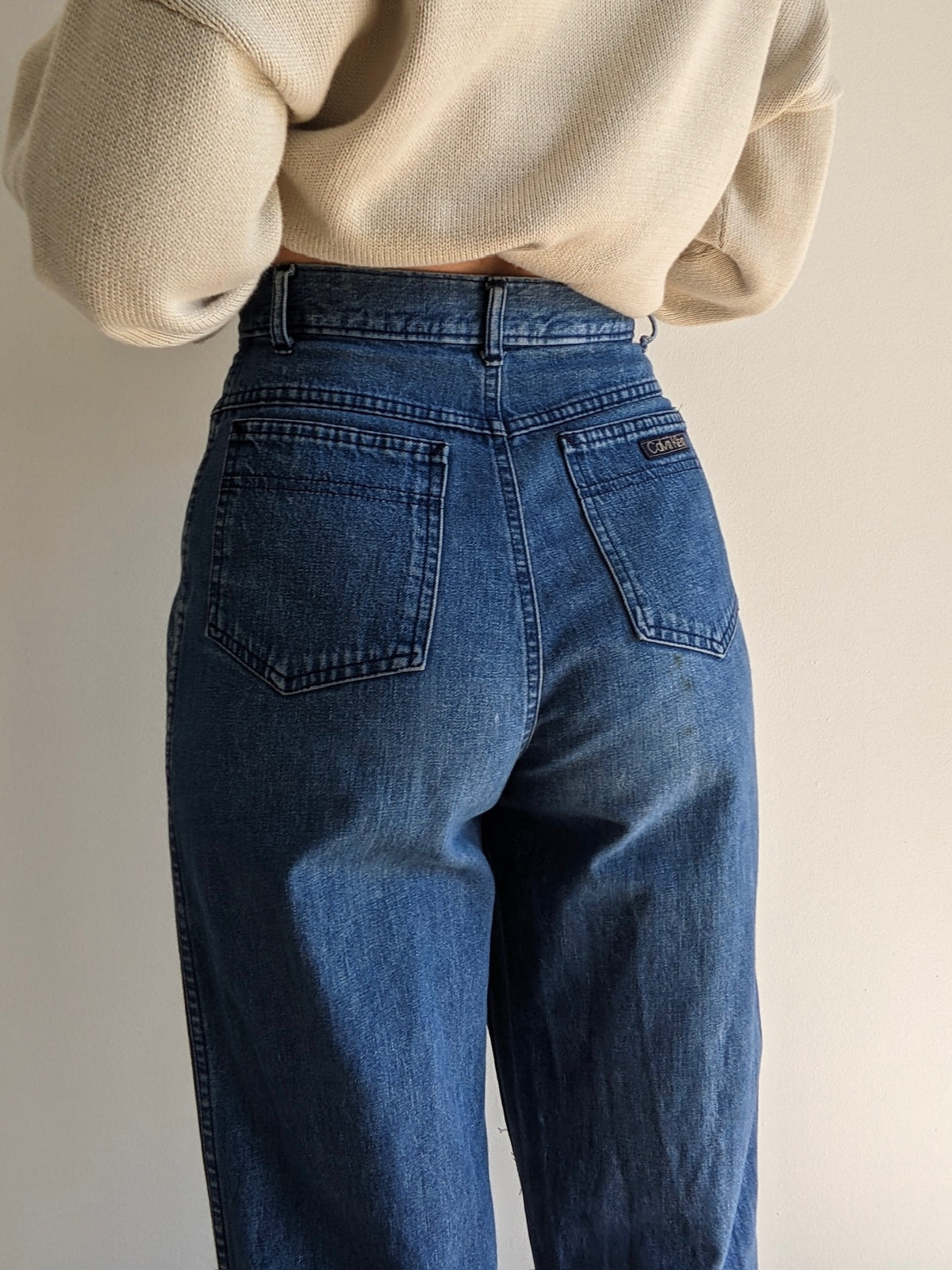 Vintage Calvin Klein Pleated Dark Wash Jeans