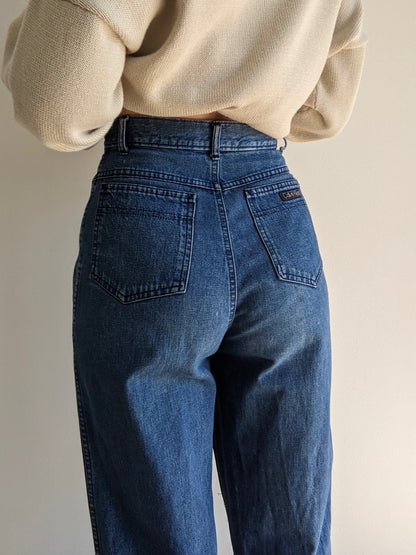 Vintage Calvin Klein Pleated Dark Wash Jeans