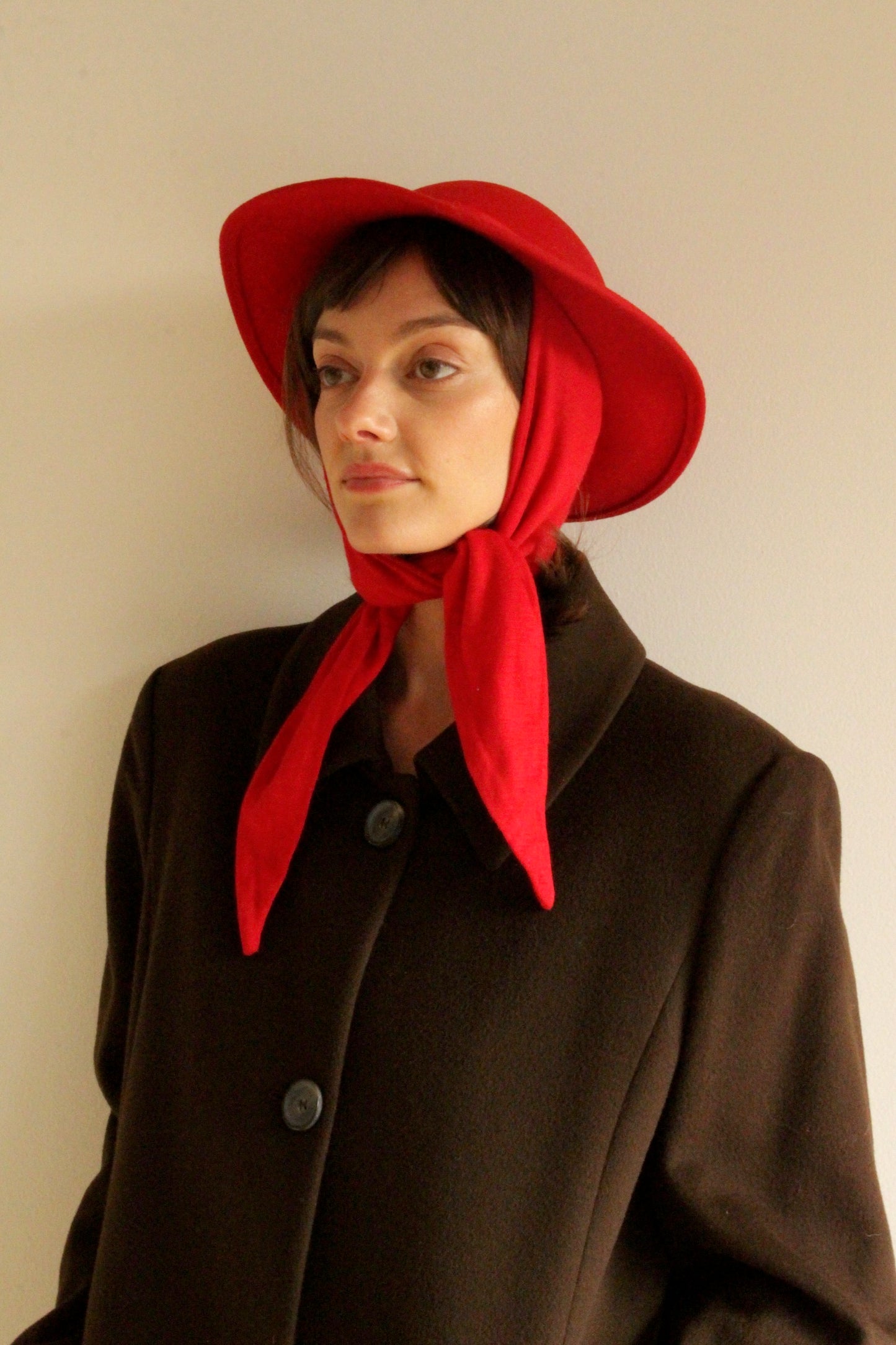 Favorite Vintage Winterberry Felted Wool Tie Hat
