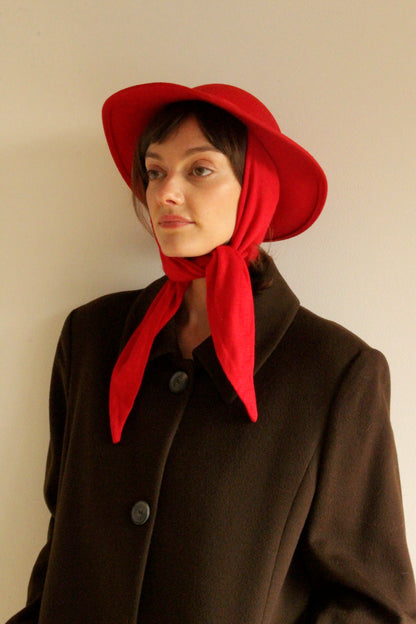 Favorite Vintage Winterberry Felted Wool Tie Hat