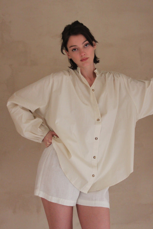 Gloria Cotton Poplin Blouse