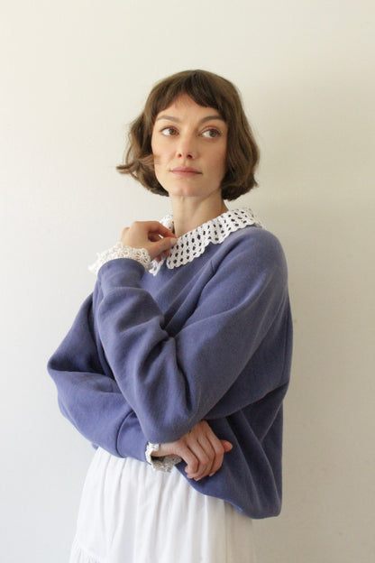 Reworked Vintage Collared Crewneck