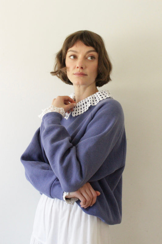 Reworked Vintage Collared Crewneck