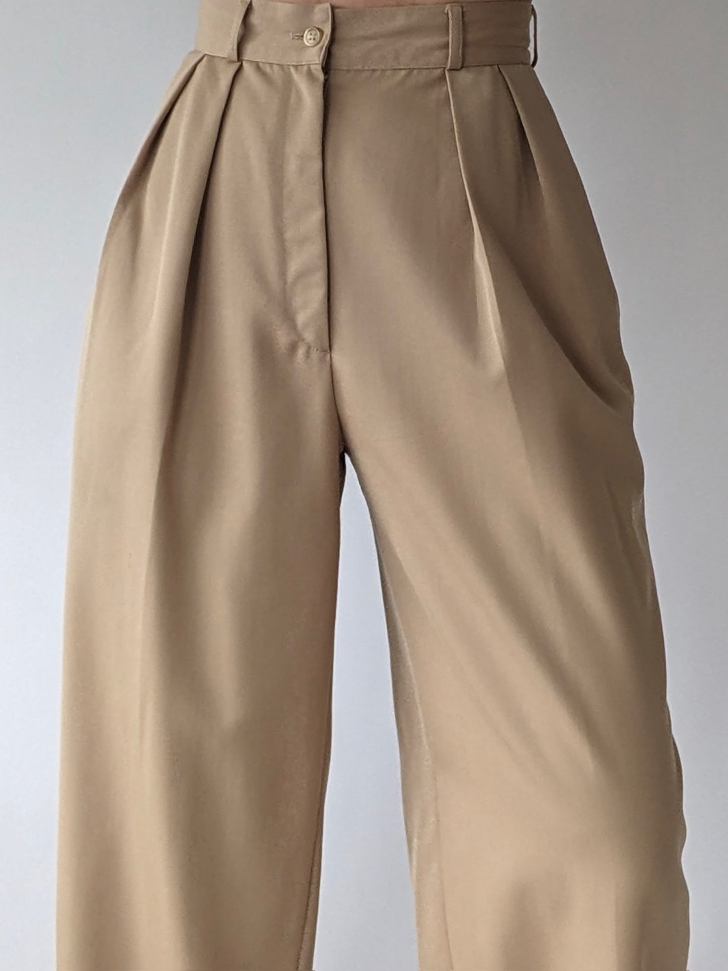 Beautiful Vintage Calvin Klein Twilled Wide-Leg Trousers