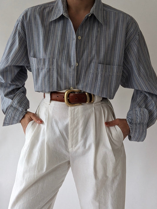 90s Dockers Striped Cotton Shirt