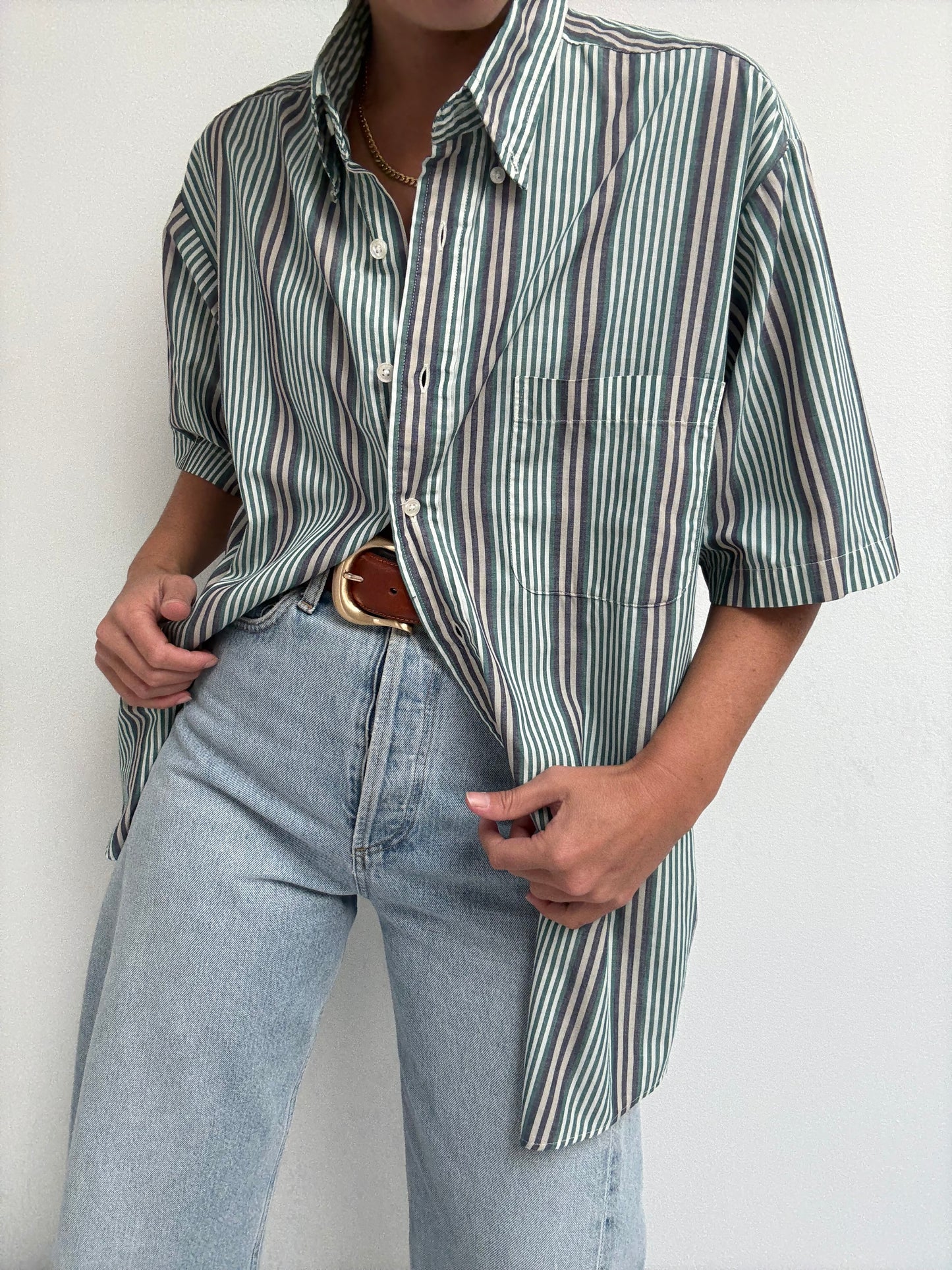 90s Thin Striped Shirt