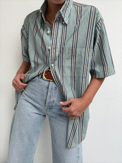 90s Thin Striped Shirt