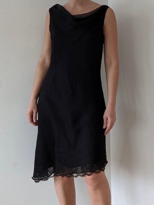 90s Sleeveless Onyx Dress