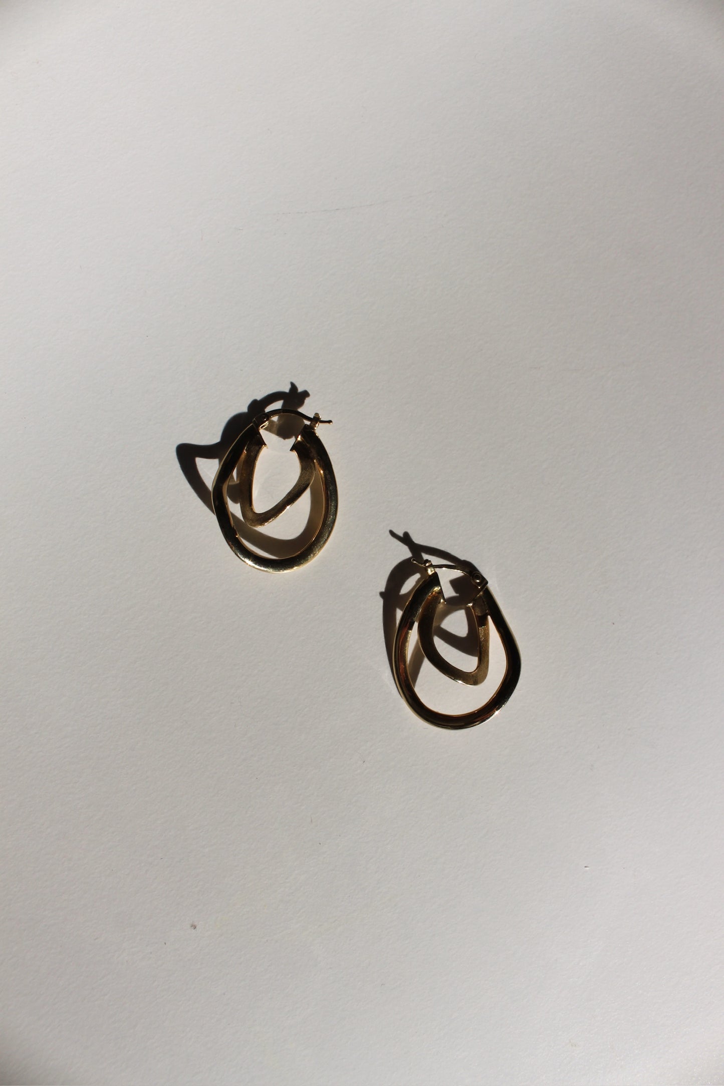 Vintage 14K Double Hoop Earrings