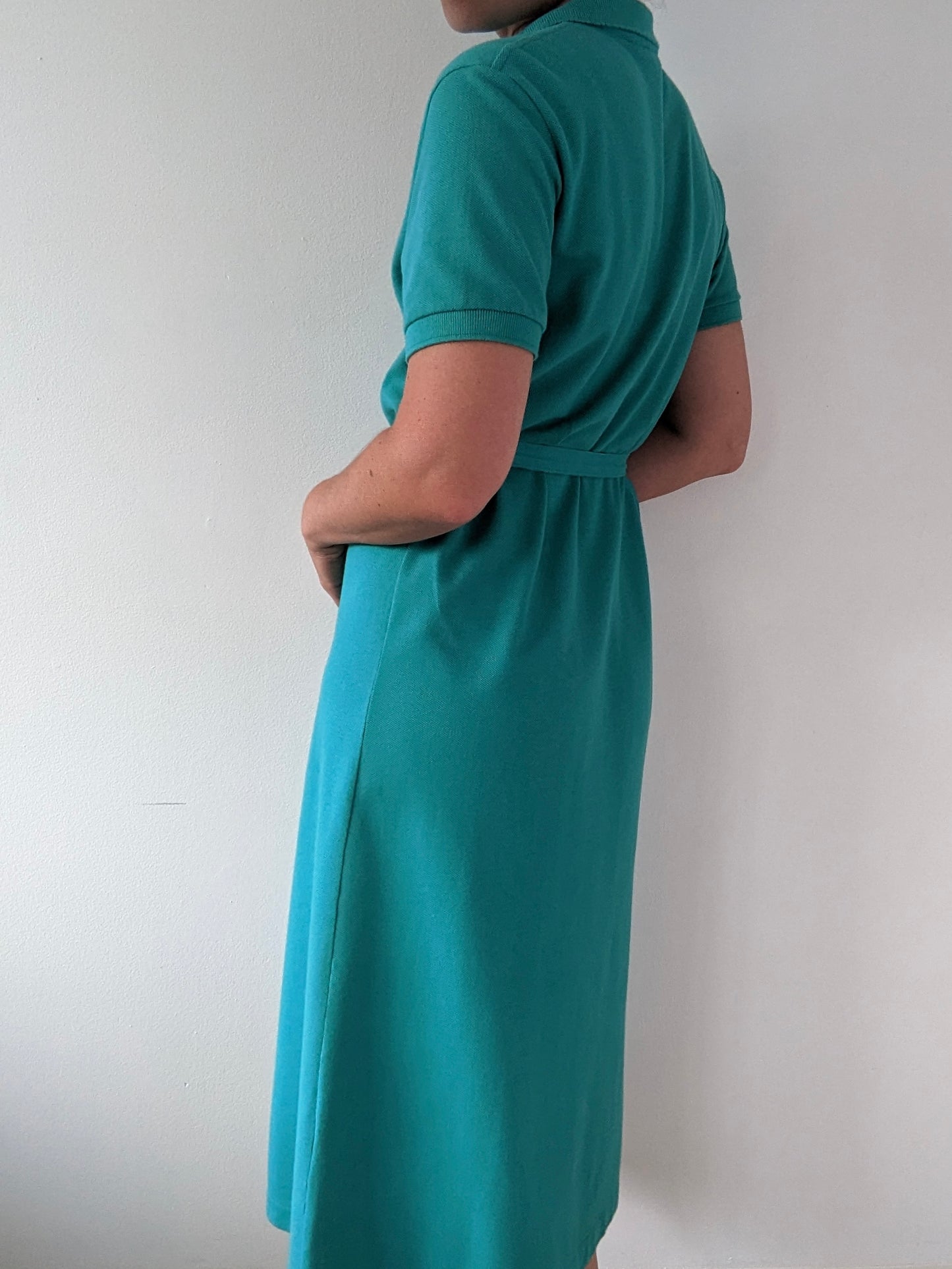 Vintage Belted Cotton Polo Dress