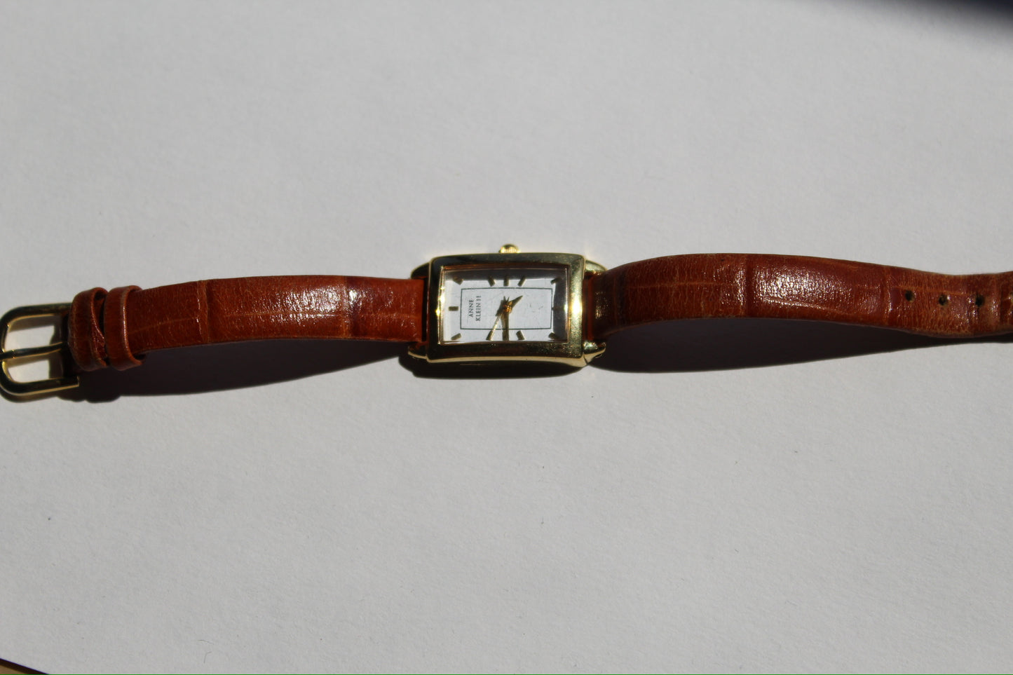 Vintage Anne Klein II Leather Strap Watch