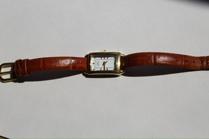 Vintage Anne Klein II Leather Strap Watch