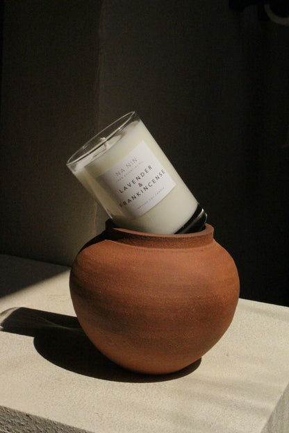 Lavender & Frankincense Essential Oil Soy Candle / Available in 5oz & 8oz