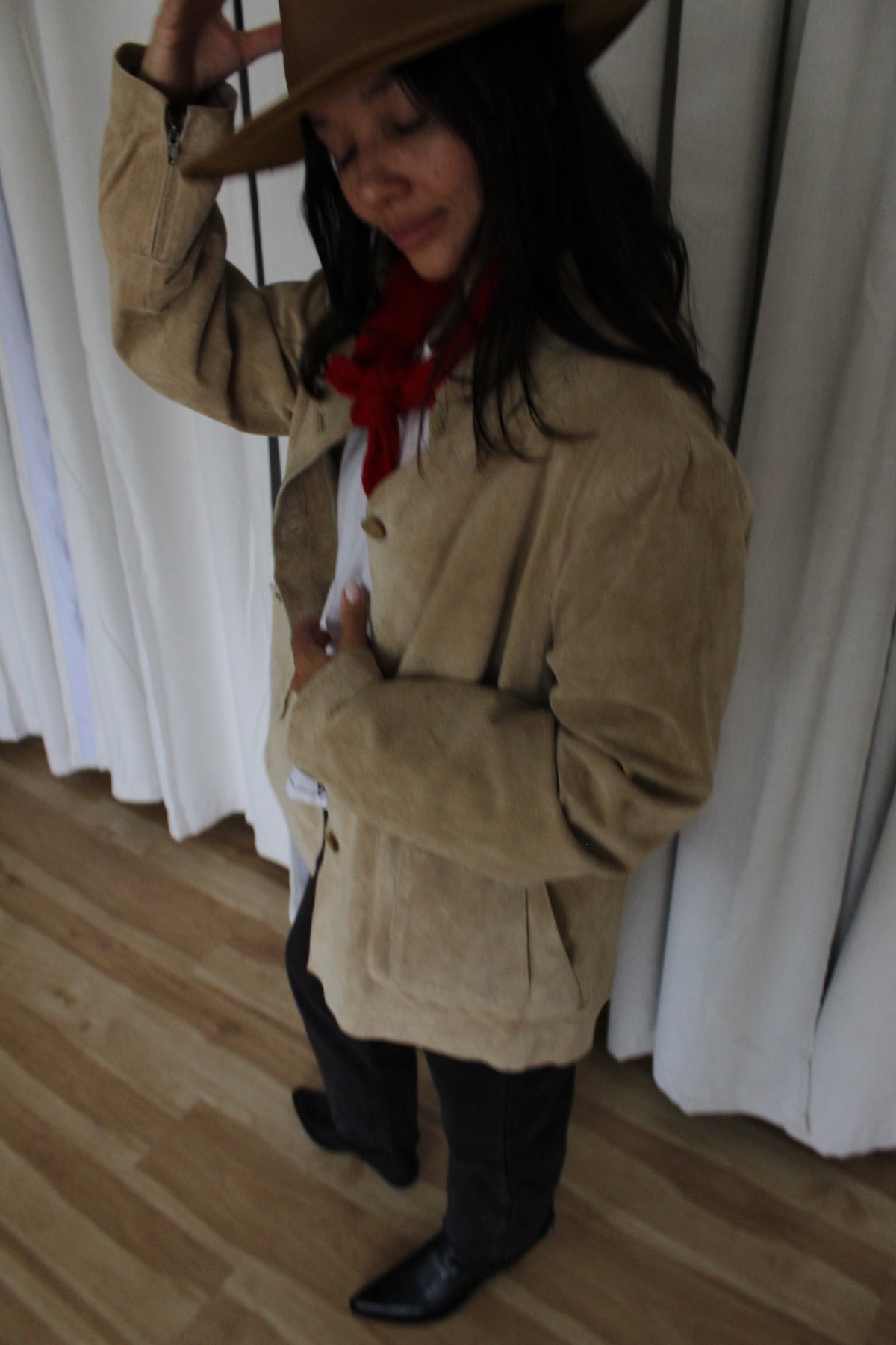 Vintage Biscuit Suede Jacket