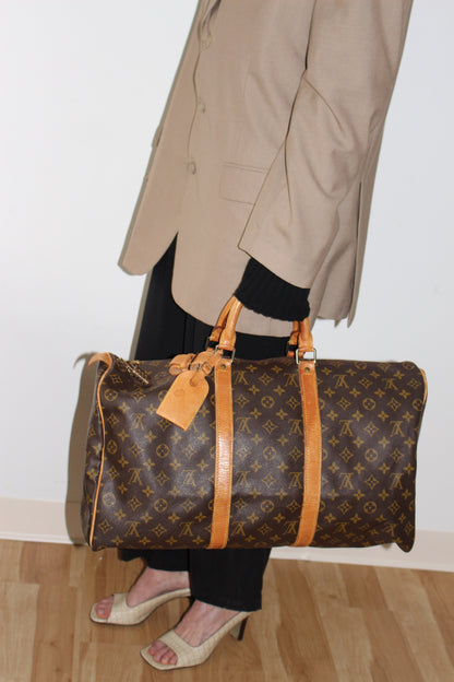 Vintage Louis Vuitton Monogram Keepall Duffle Bag