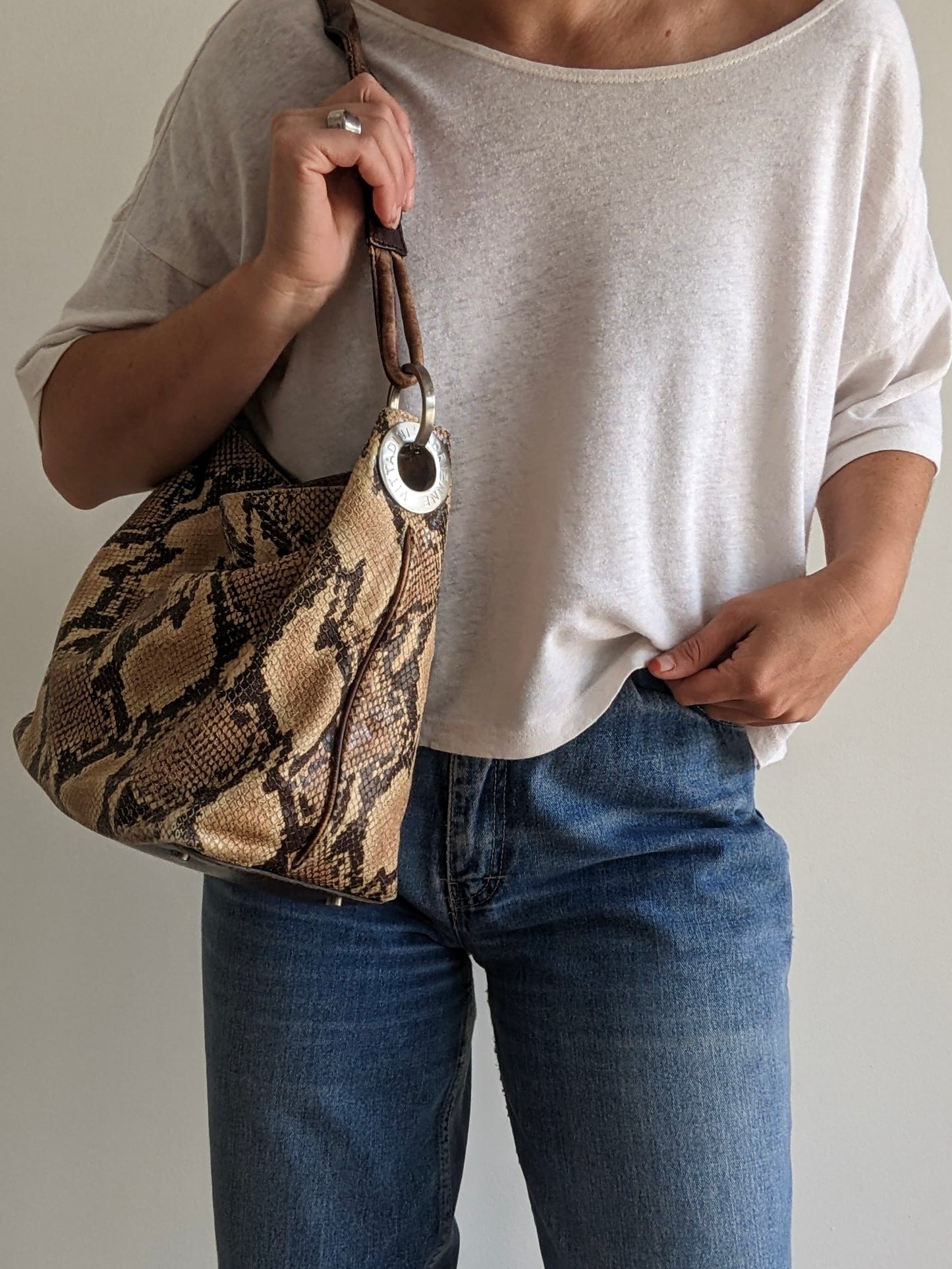 Favorite Vintage Printed Snakeskin Leather Bag