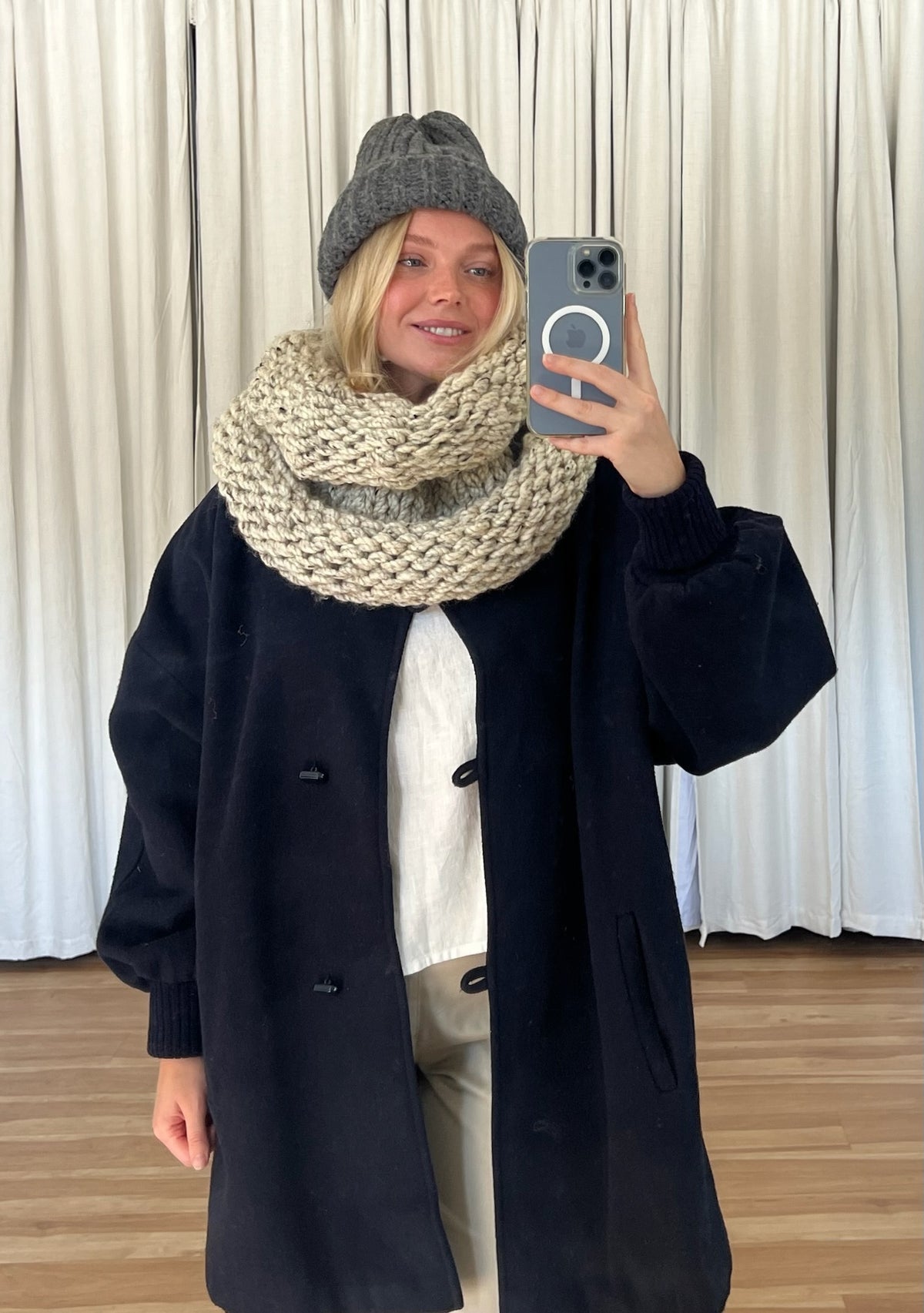 Vintage Midnight Wool Coat